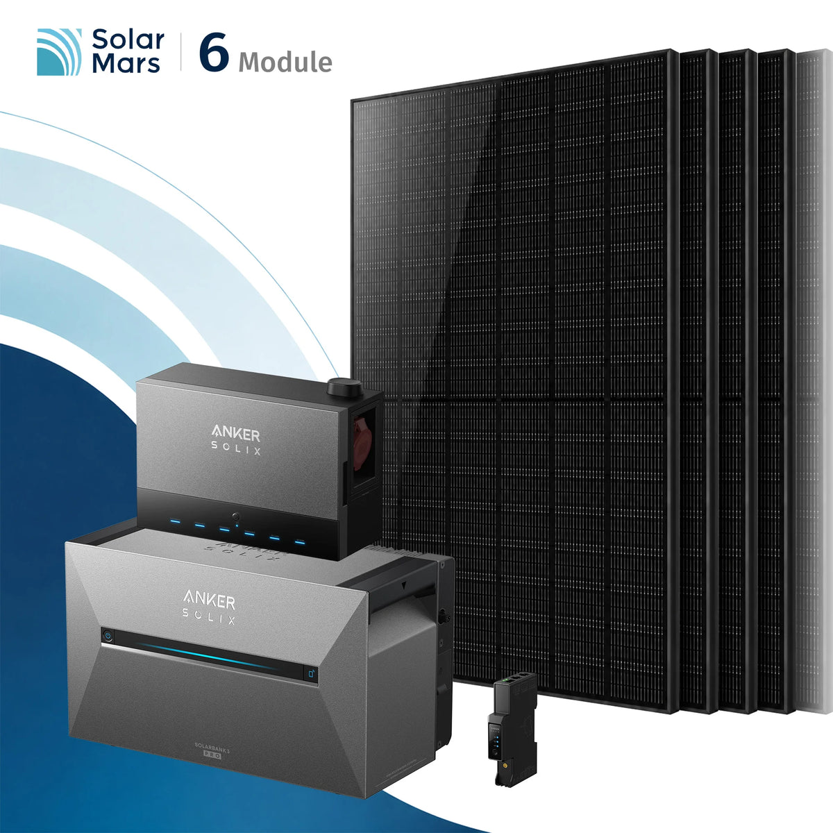 Anker SOLIX Power Dock mit Solarbank 3 E2700 Pro Balkonkraftwerk Speicher mit 500W Solarmodul Set