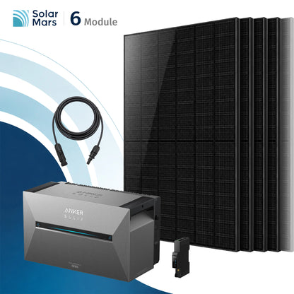 Anker SOLIX Solarbank 3 E2700 Pro Balkonkraftwerk Speicher mit 500Wp Solarmodul und MC4 Solarkabel Set