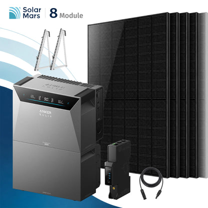 Anker SOLIX Solarbank 4 E5000 Pro Balkonkraftwerk Speicher mit 500W Solarmodul Set