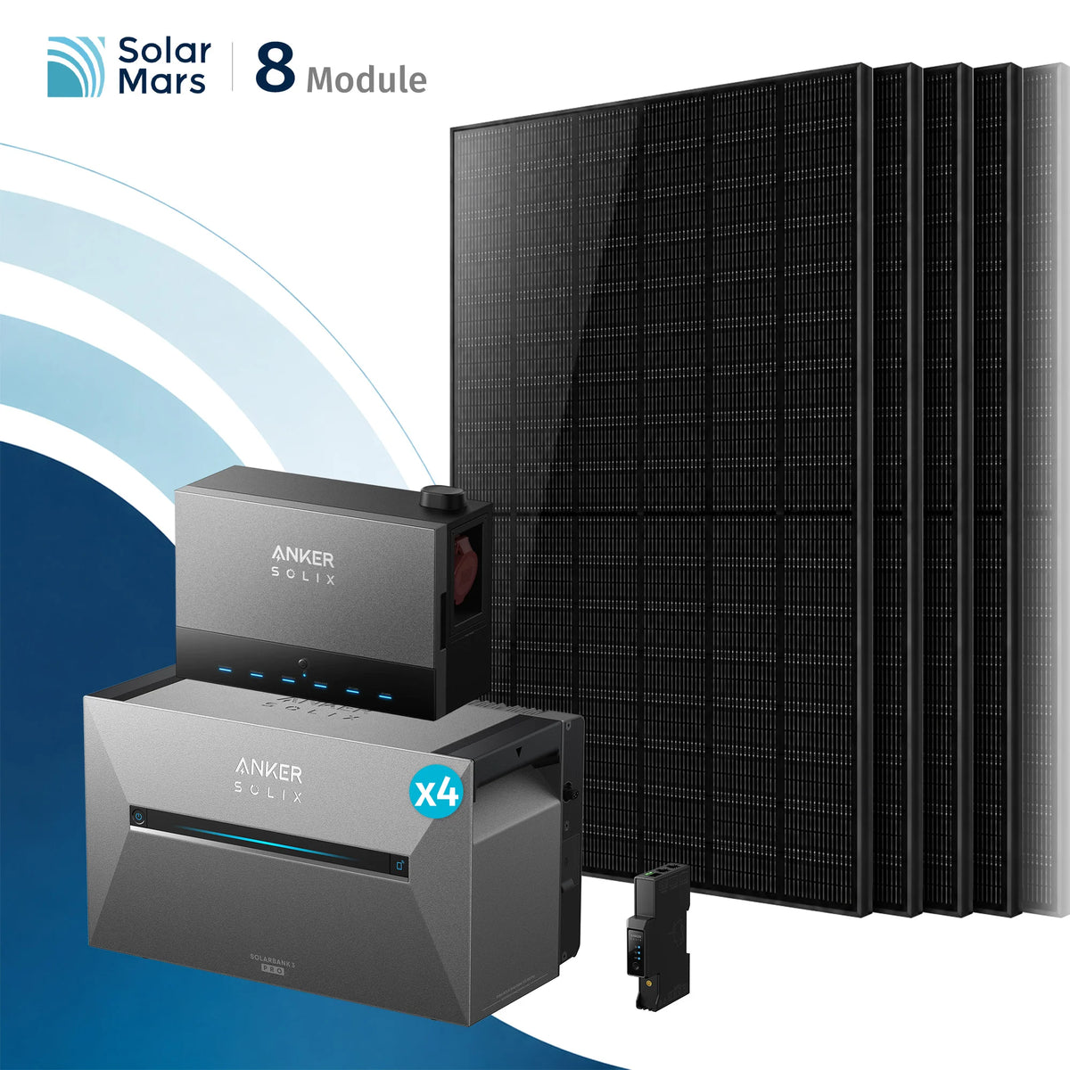 Anker SOLIX Power Dock mit Solarbank 3 E2700 Pro Balkonkraftwerk Speicher mit 500W Solarmodul Set