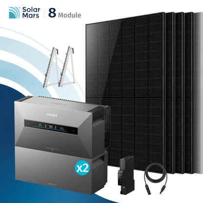 Anker SOLIX Solarbank Max Balkonkraftwerk Speicher mit 500W Solarmodul Set