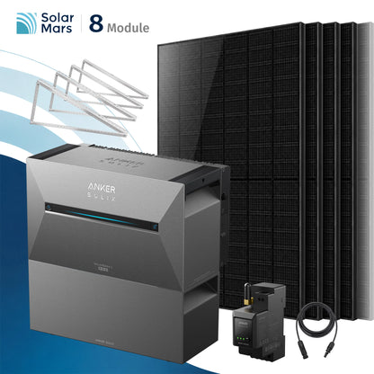 Anker SOLIX Solarbank 3 E2700 Pro Balkonkraftwerk Speicher mit 500Wp Solarmodul und MC4 Solarkabel Set