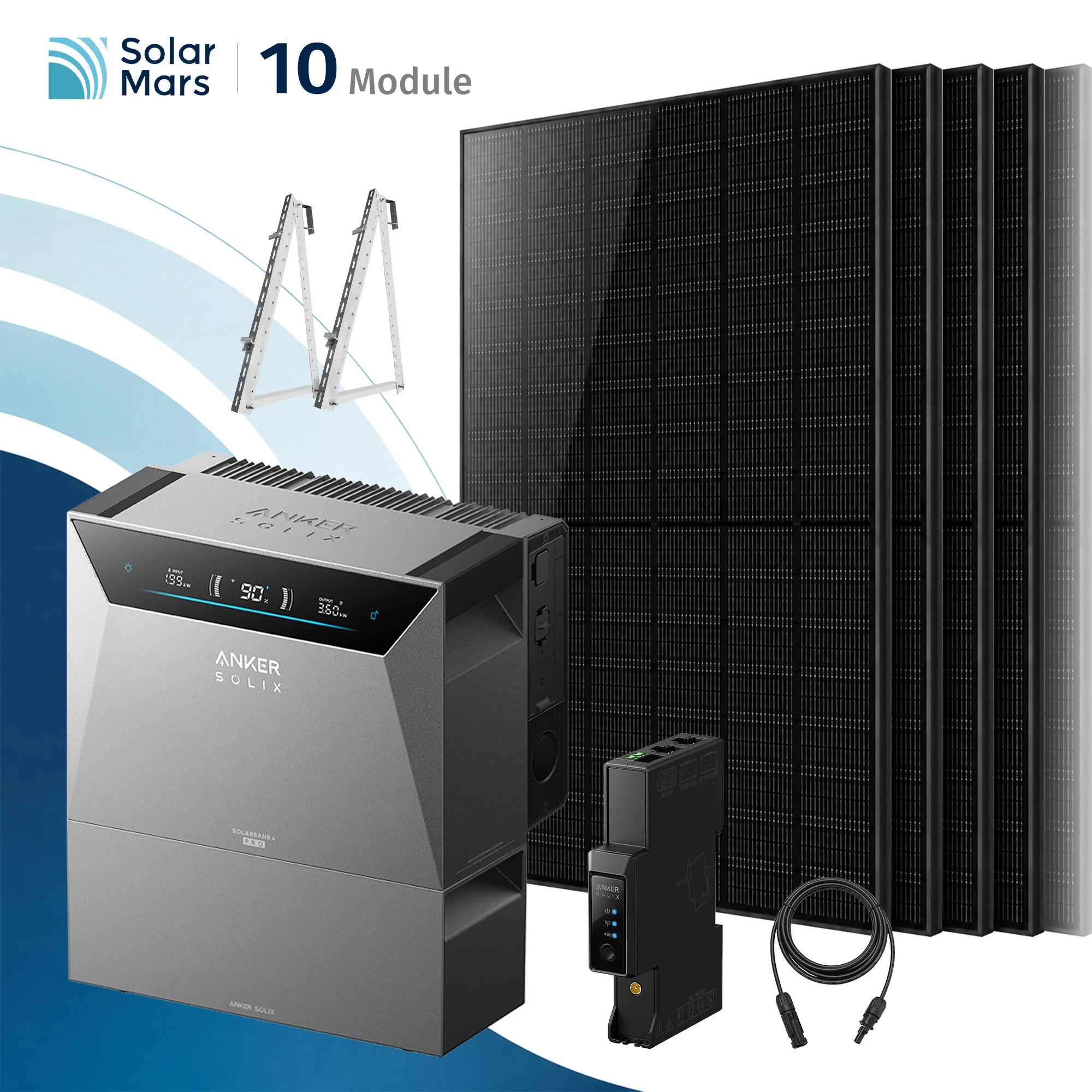 Anker SOLIX Solarbank 4 E5000 Pro Balkonkraftwerk Speicher mit 500W Solarmodul Set