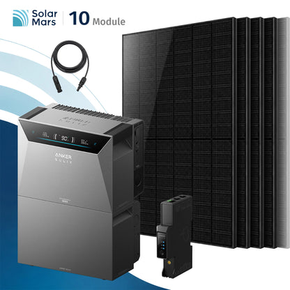 Anker SOLIX Solarbank 4 E5000 Pro Balkonkraftwerk Speicher mit 500W Solarmodul Set