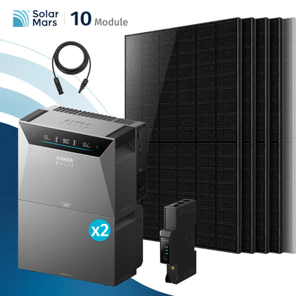 Anker SOLIX Solarbank 4 E5000 Pro Balkonkraftwerk Speicher mit 500W Solarmodul Set