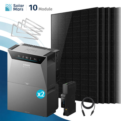 Anker SOLIX Solarbank 4 E5000 Pro Balkonkraftwerk Speicher mit 500W Solarmodul Set