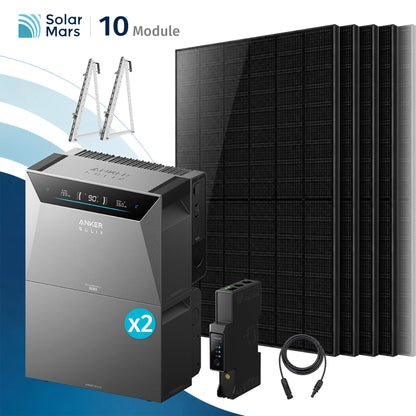 Anker SOLIX Solarbank 4 E5000 Pro Balkonkraftwerk Speicher mit 500W Solarmodul Set