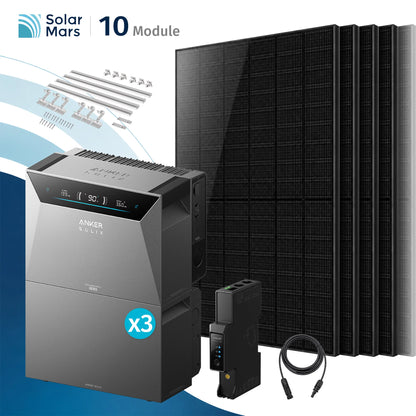 Anker SOLIX Solarbank 4 E5000 Pro Balkonkraftwerk Speicher mit 500W Solarmodul Set