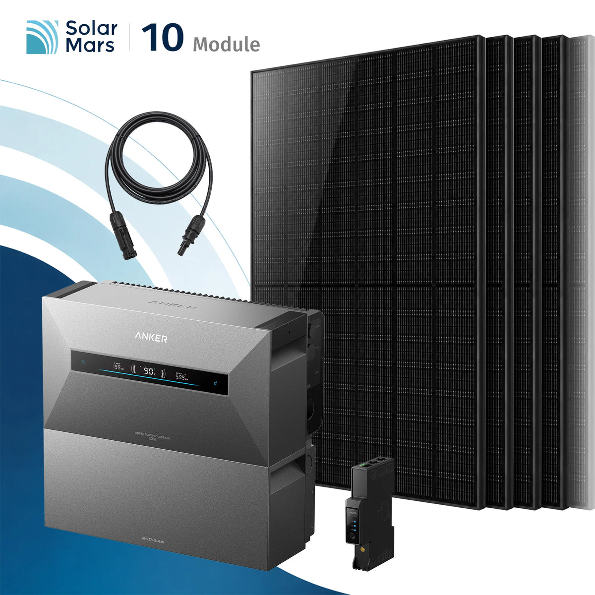 Anker SOLIX Solarbank Max Balkonkraftwerk Speicher mit 500W Solarmodul Set