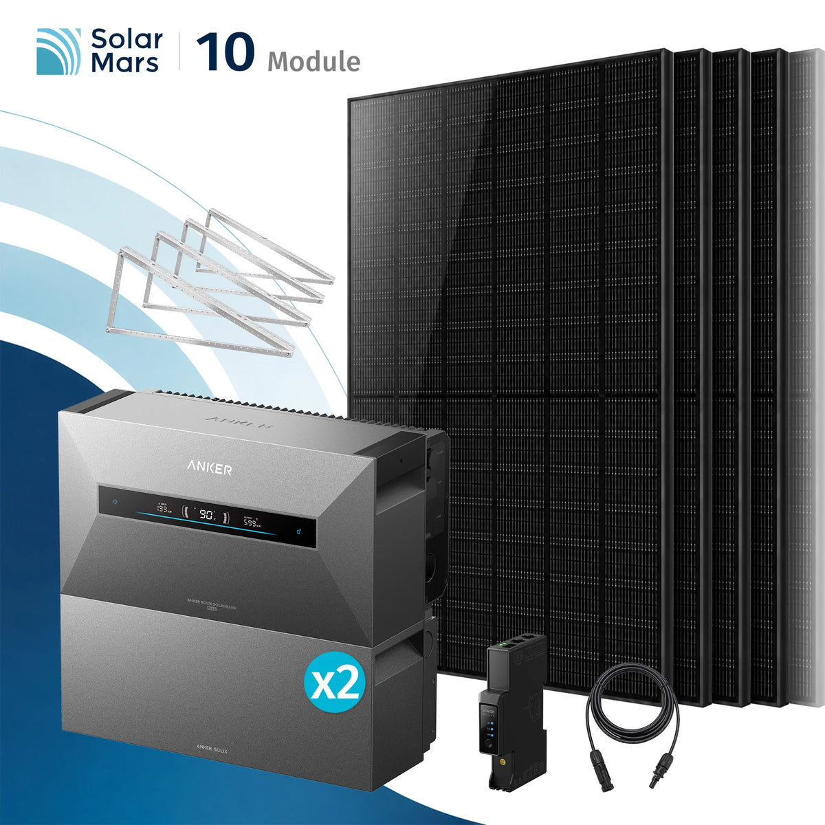 Anker SOLIX Solarbank Max Balkonkraftwerk Speicher mit 500W Solarmodul Set