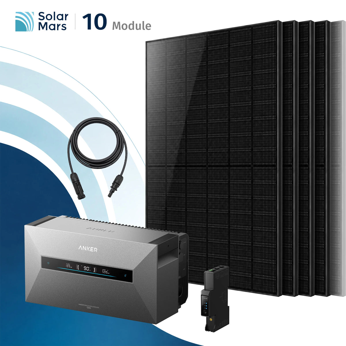 Anker SOLIX Solarbank Max Balkonkraftwerk Speicher mit 500W Solarmodul Set
