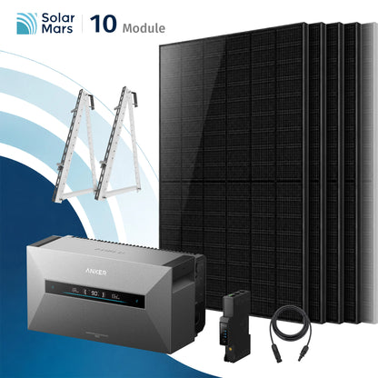 Anker SOLIX Solarbank Max Balkonkraftwerk Speicher mit 500W Solarmodul Set