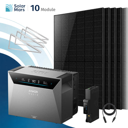 Anker SOLIX Solarbank 4 E5000 Pro Balkonkraftwerk Speicher mit 500W Solarmodul Set