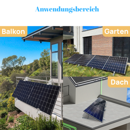Neu Solarmodul Balkon Halterung für den Flachdach, Garten und Wand, Solarpanel Halterung, 0%MwSt