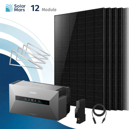 Anker SOLIX Solarbank Max Balkonkraftwerk Speicher mit 500W Solarmodul Set