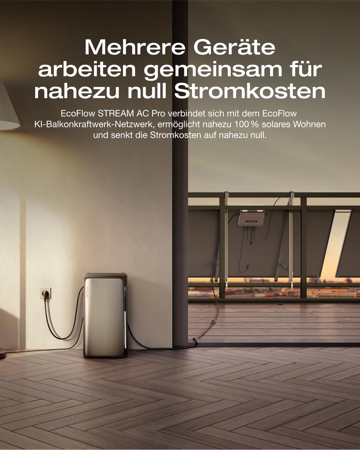 EcoFlow 2000W Balkonkraftwerk mit STREAM Ultra und AC Pro