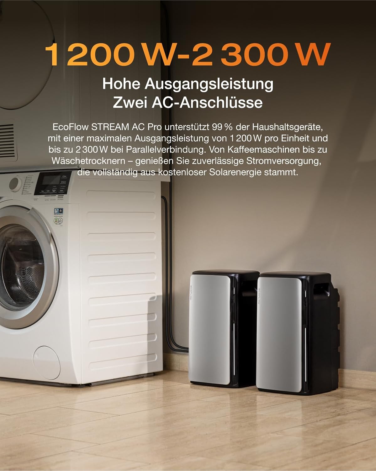 EcoFlow 2000W Balkonkraftwerk mit STREAM Ultra und AC Pro