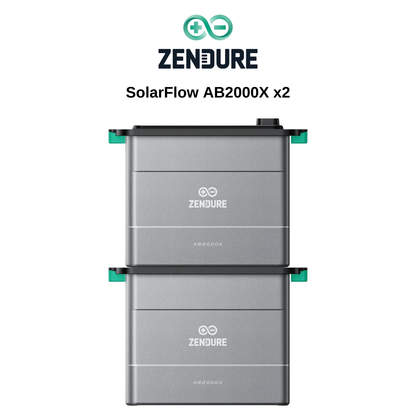 Zendure SolarFlow AB2000X x2, 3,84kWh Akkus Speicher für Balkonkraftwerk