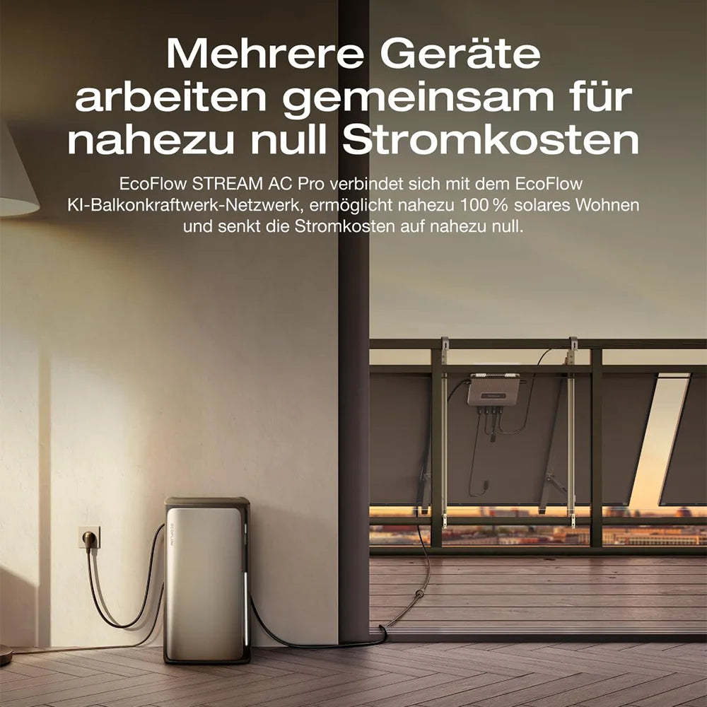 EcoFlow 2000W Balkonkraftwerk mit STREAM Ultra und AC Pro