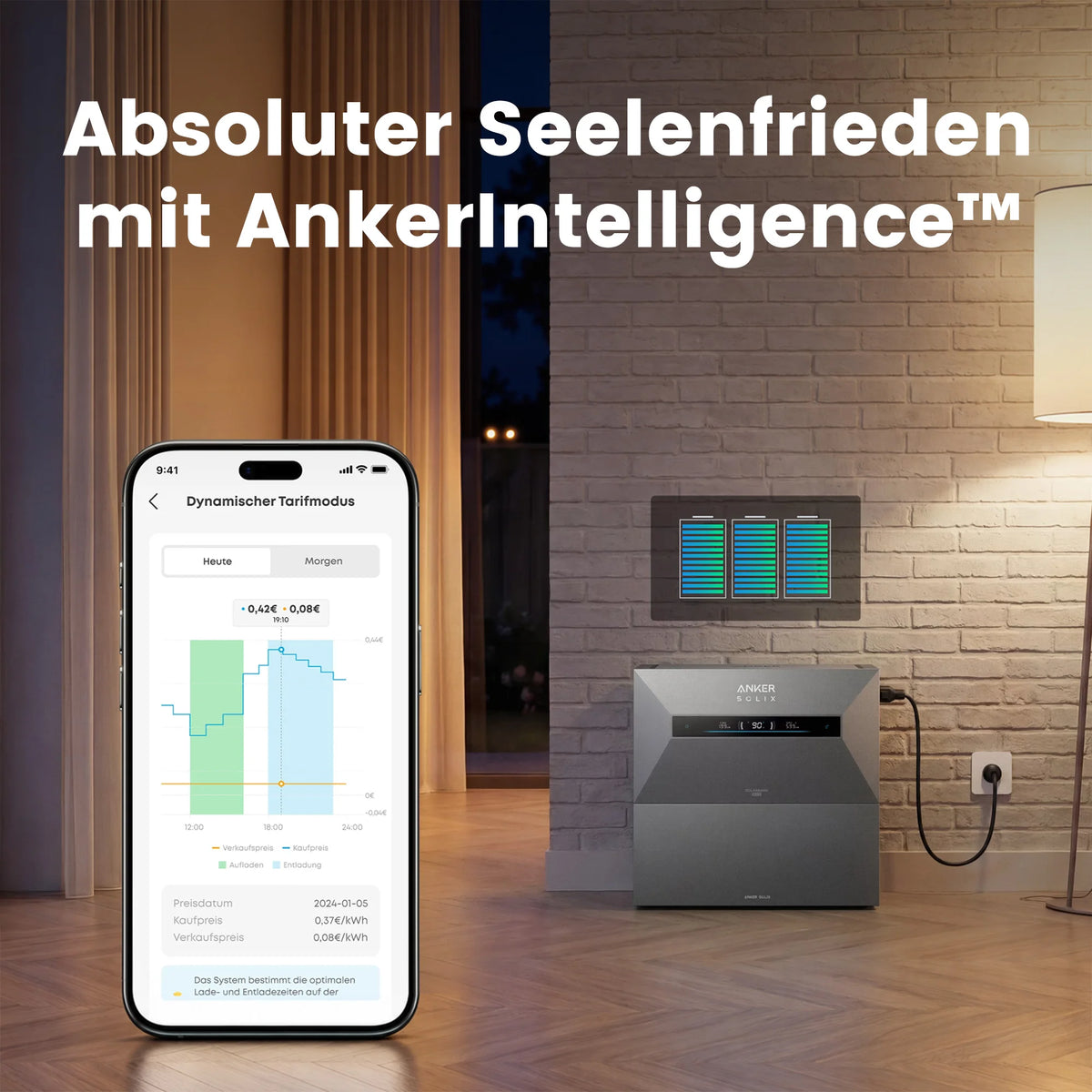 Anker SOLIX Solarbank Max AC Speicher 7 kWh – AC Gekoppelter Stromspeicher für Dach-PV-Anlagen, Plug & Play