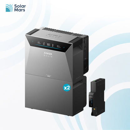 Anker SOLIX Solarbank 4 Pro Speicher + 2 Zusatzakkus, modulares Kapazitäts-Upgrade
