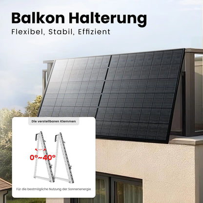 Anker SOLIX Solarbank 3 E2700 Pro Balkonkraftwerk Speicher mit 500Wp Solarmodul und MC4 Solarkabel Set