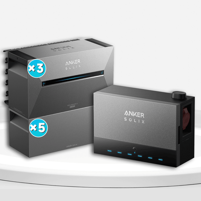 Anker Solix Power Dock mit Solarbank E2700 PRO3 und BP2700 Erweiterungsakku Menge wählbar, Bestellen Sie bis zum 15. September und erhalten Sie 5 Smart Plugs gratis