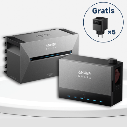 Anker Solix Power Dock mit Solarbank E2700 PRO3 und BP2700 Erweiterungsakku Menge wählbar, Bestellen Sie bis zum 15. September und erhalten Sie 5 Smart Plugs gratis