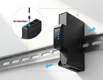Anker SOLIX Smart Meter Gen 2 Hutschienenmontage mit Einsteck-Anschluss, ideal für PV- und Speichersysteme
