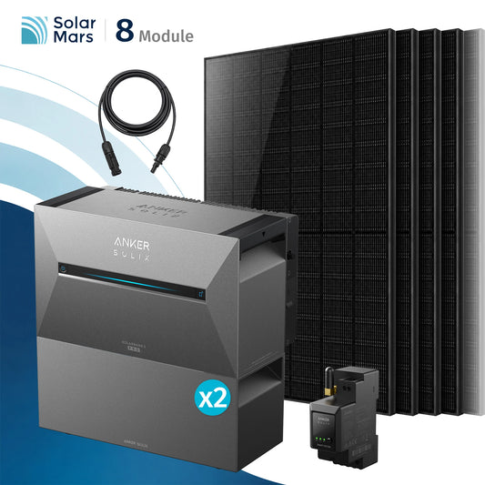 Anker SOLIX Solarbank 3 E2700 Pro Balkonkraftwerk mit Speicher 4000W mit BP2700 Erweiterungsakku Set