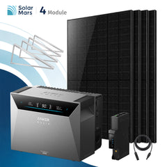 Anker SOLIX Solarbank 4 E5000 Pro Balkonkraftwerk Speicher mit 500W Solarmodul Set