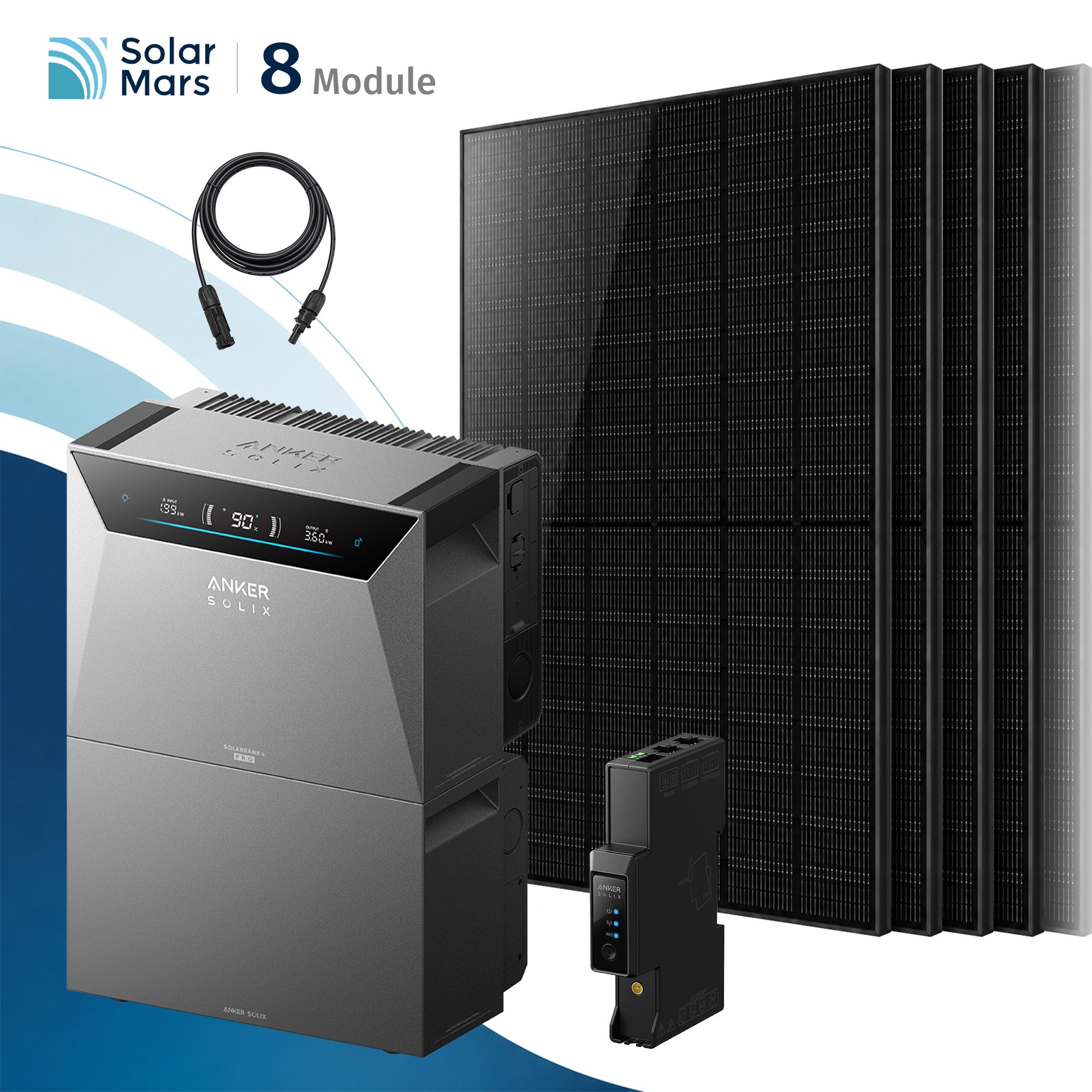 Anker SOLIX Solarbank 4 E5000 Pro Balkonkraftwerk mit Speicher 4000W mit BP5000 Erweiterungsakku Set