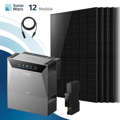 Anker SOLIX Solarbank 4 E5000 Pro Balkonkraftwerk mit Speicher 6000W mit BP2700 Erweiterungsakku Set