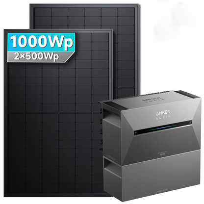 Anker SOLIX Solarbank 3 E2700 Pro Balkonkraftwerk Speicher mit 500W Solarmodul Basic Set