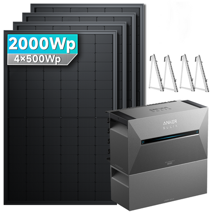 Anker SOLIX Solarbank 3 E2700 Pro Balkonkraftwerk Speicher mit 500Wp Solarmodul Basic-Set