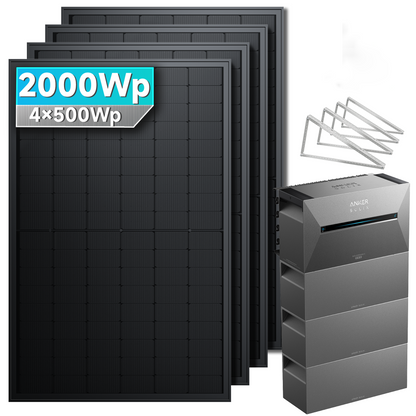 Anker SOLIX Solarbank 3 E2700 Pro Balkonkraftwerk Speicher mit 500Wp Solarmodul Basic-Set