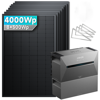 Anker SOLIX Solarbank 3 E2700 Pro Balkonkraftwerk Speicher mit 500Wp Solarmodul Basic-Set