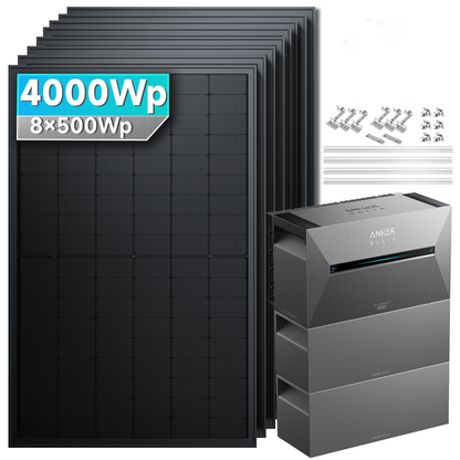 Anker SOLIX Solarbank 3 E2700 Pro Balkonkraftwerk Speicher mit 500Wp Solarmodul Basic-Set