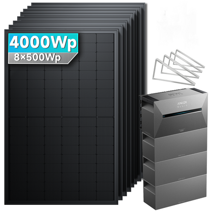 Anker SOLIX Solarbank 3 E2700 Pro Balkonkraftwerk Speicher mit 500Wp Solarmodul Basic-Set