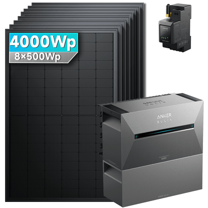 Anker SOLIX Solarbank 3 E2700 Pro mit 500Wp SolarMars Bifaziales Solarmodul Set