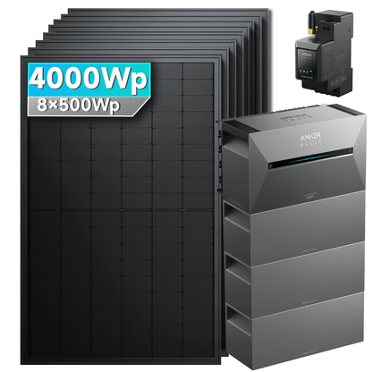 Anker SOLIX Solarbank 3 E2700 Pro mit 500Wp SolarMars Bifaziales Solarmodul Set