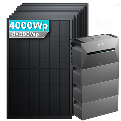 Anker SOLIX Solarbank 3 E2700 Pro Balkonkraftwerk Speicher mit 500Wp Solarmodul Basic-Set