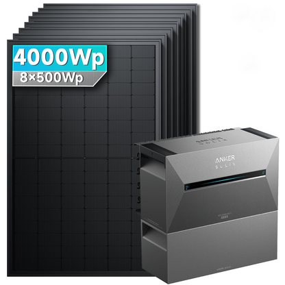 Anker SOLIX Solarbank 3 E2700 Pro Balkonkraftwerk Speicher mit 500Wp Solarmodul Basic-Set
