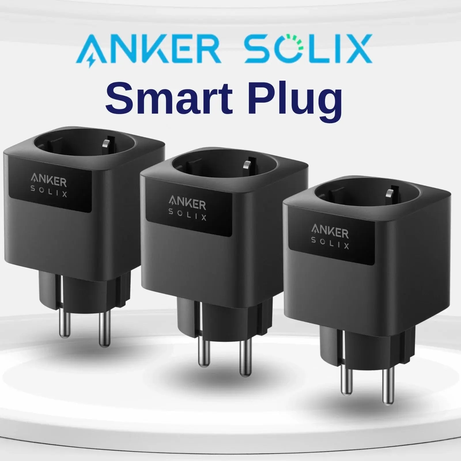 Anker SOLIX Smart Plug*3, WLAN-Steckdose App Fernbedienung für Anker PRO / Plus
