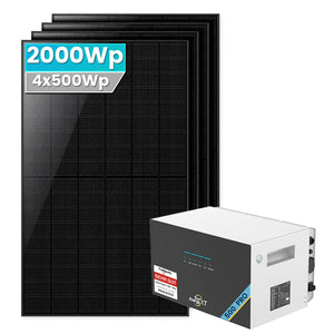 SunEnergyXT 500 Pro Balkonkraftwerk Speicher mit 500Wp Solarmodul Set